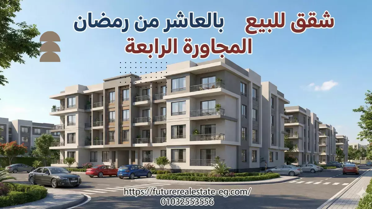 شقق للبيع بالعاشر من رمضان المجاورة الرابعة