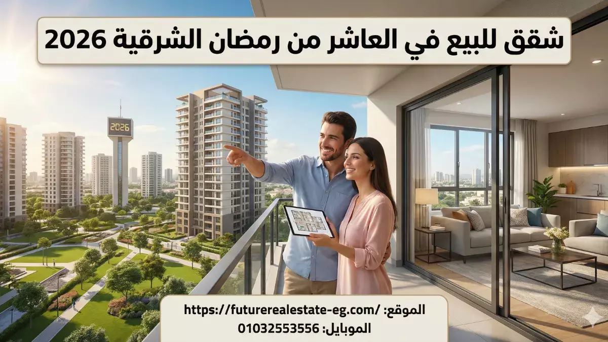 شقق للبيع في العاشر من رمضان الشرقية 2026 - دليل الأسعار وأفضل الأحياء